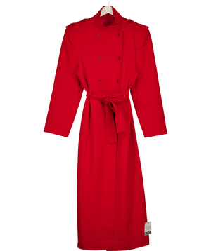 ASOS Red Belted Coat UK 10