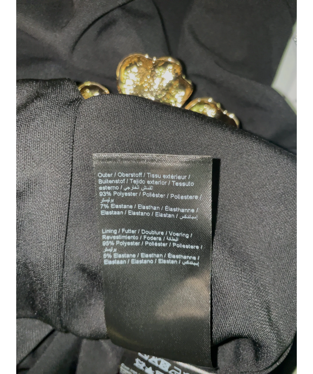NADINE MERABI Romy Black Dress UK 8 — Materials