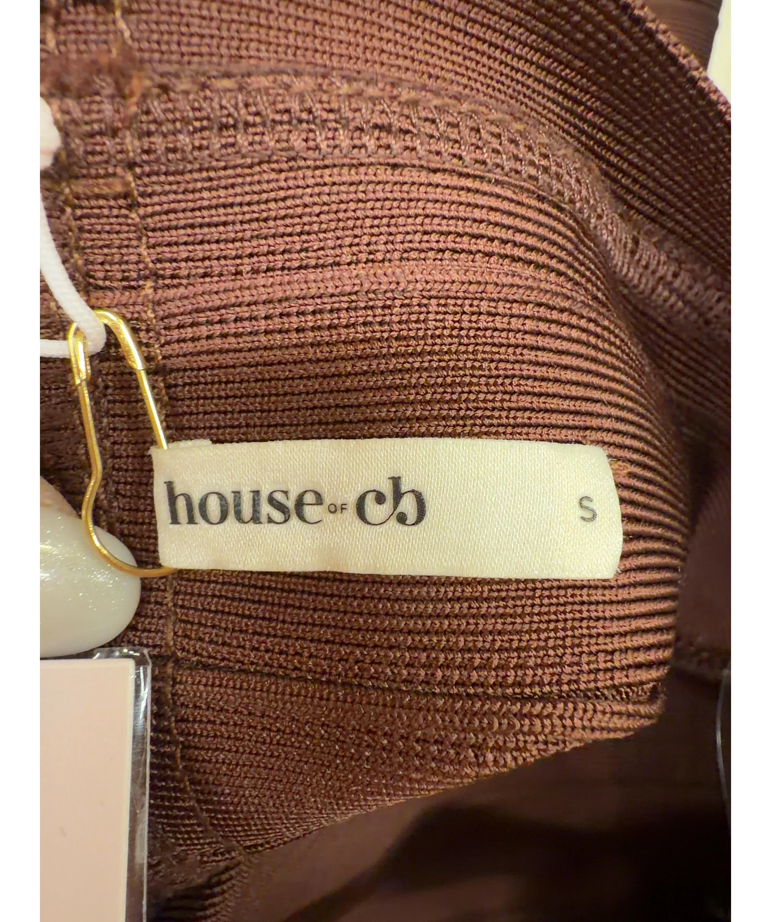 House of CB Brown Colour, size UK S — care label