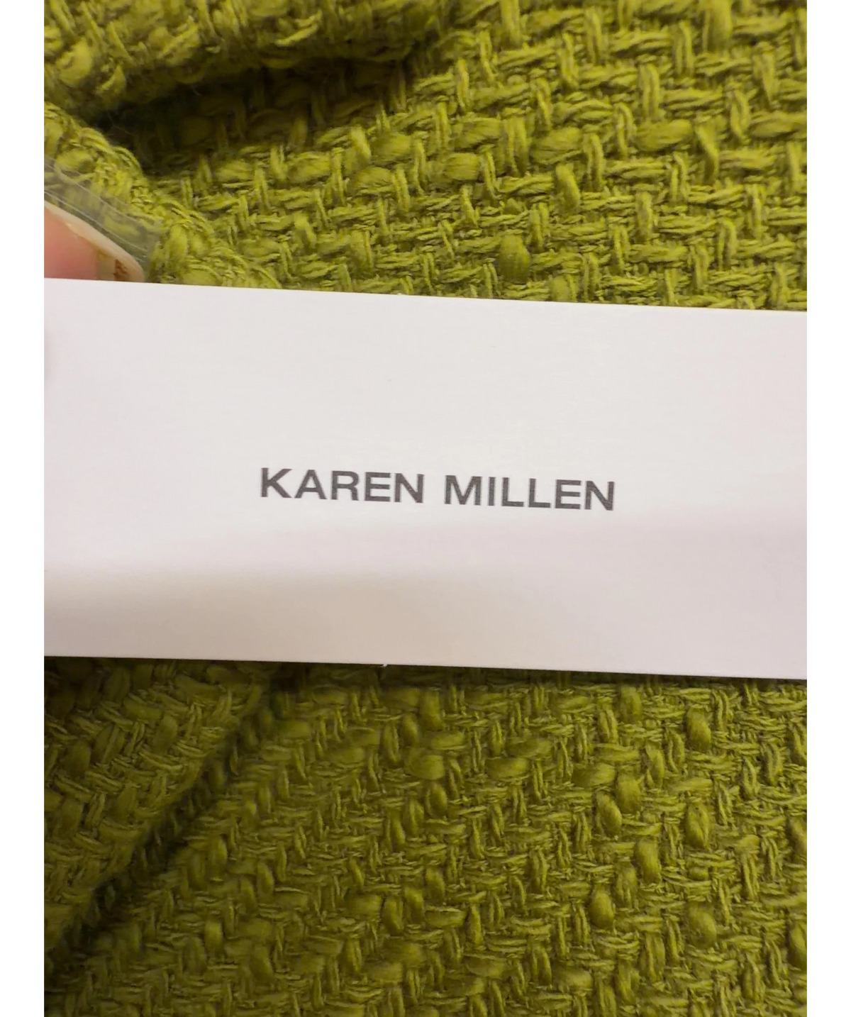 KAREN MILLEN olive green Colour, size UK 8 — detail
