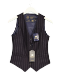 HOLLAND COOPER navy Hampton Waistcoat, size UK 8 — front
