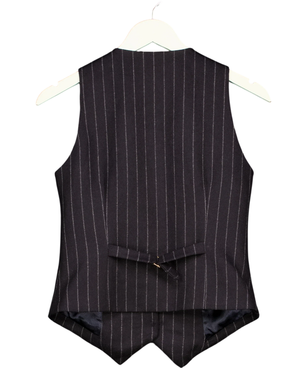 HOLLAND COOPER navy Hampton Waistcoat, size UK 8 — back