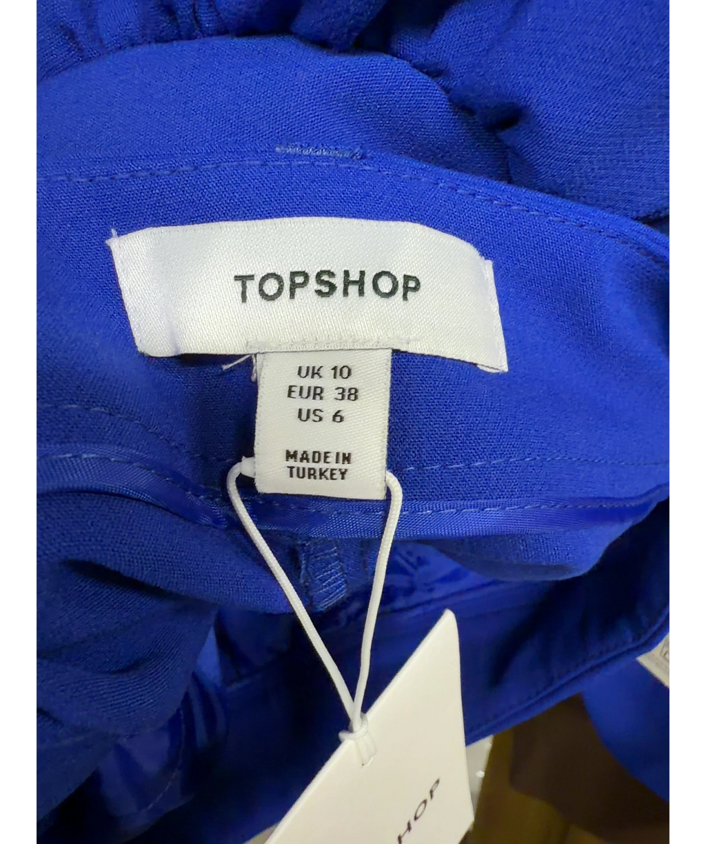 TOPSHOP Blue Colour, size UK 10 — fabric detail