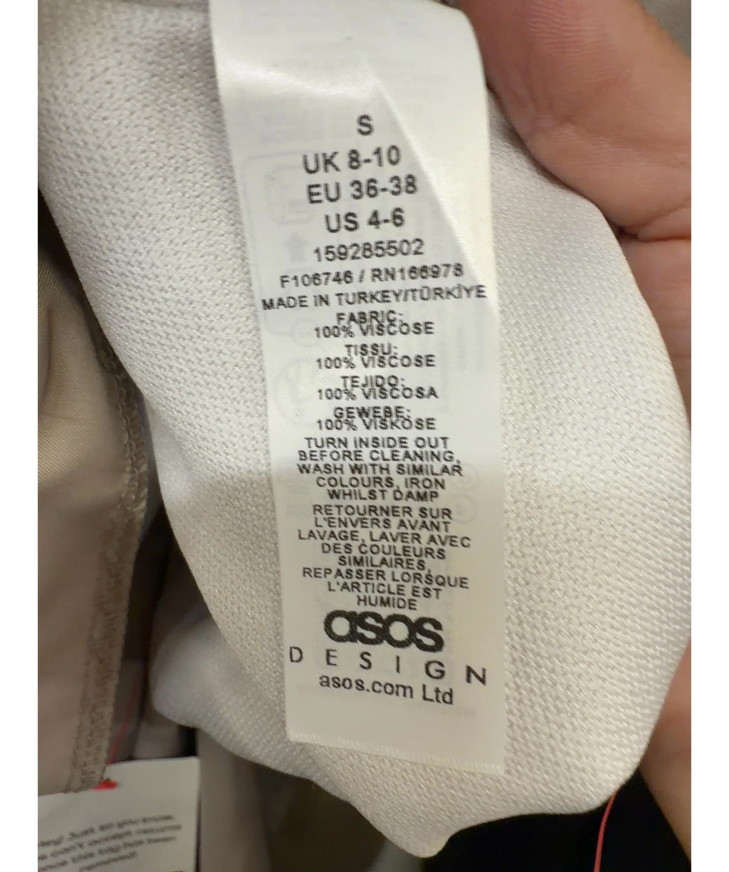 ASOS Beige Colour, size UK 10 — care label