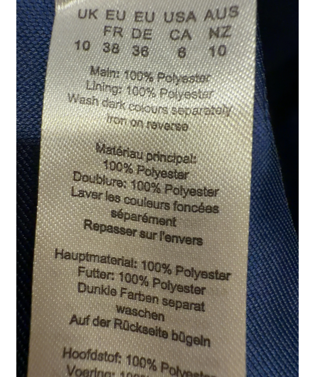 KAREN MILLEN Blue Colour, size UK 10 — label