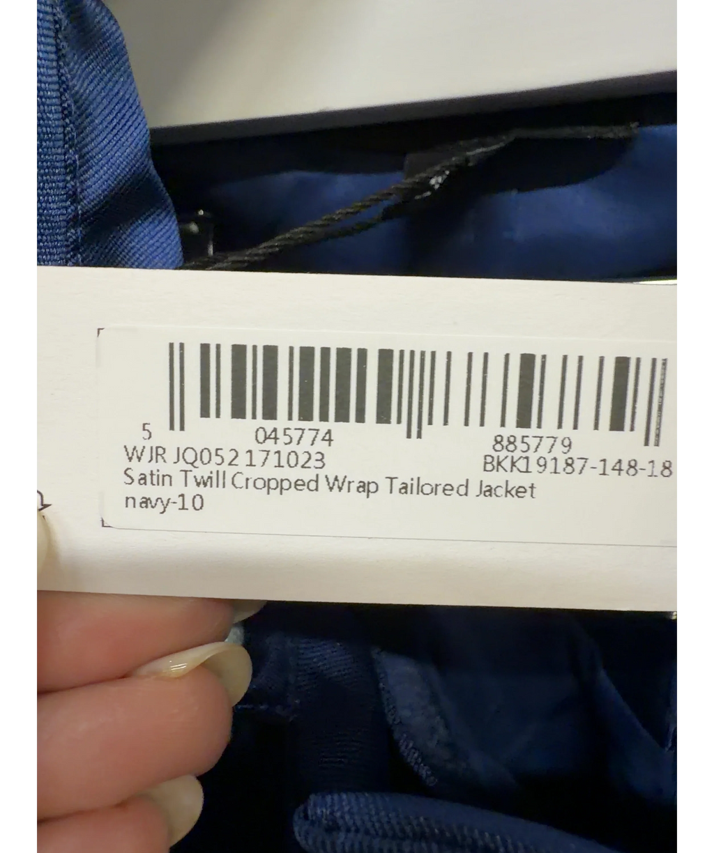 KAREN MILLEN Blue Colour, size UK 10 — care label