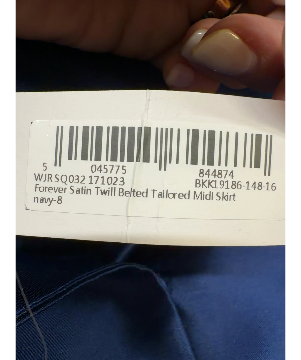 KAREN MILLEN Blue Colour, size UK 10 — fabric detail