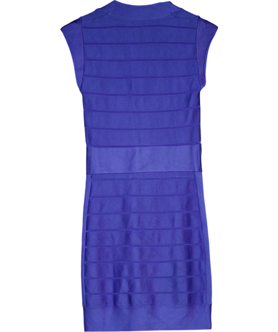 French Connection Cobalt Blue Bandage Bodycon Dress UK 10