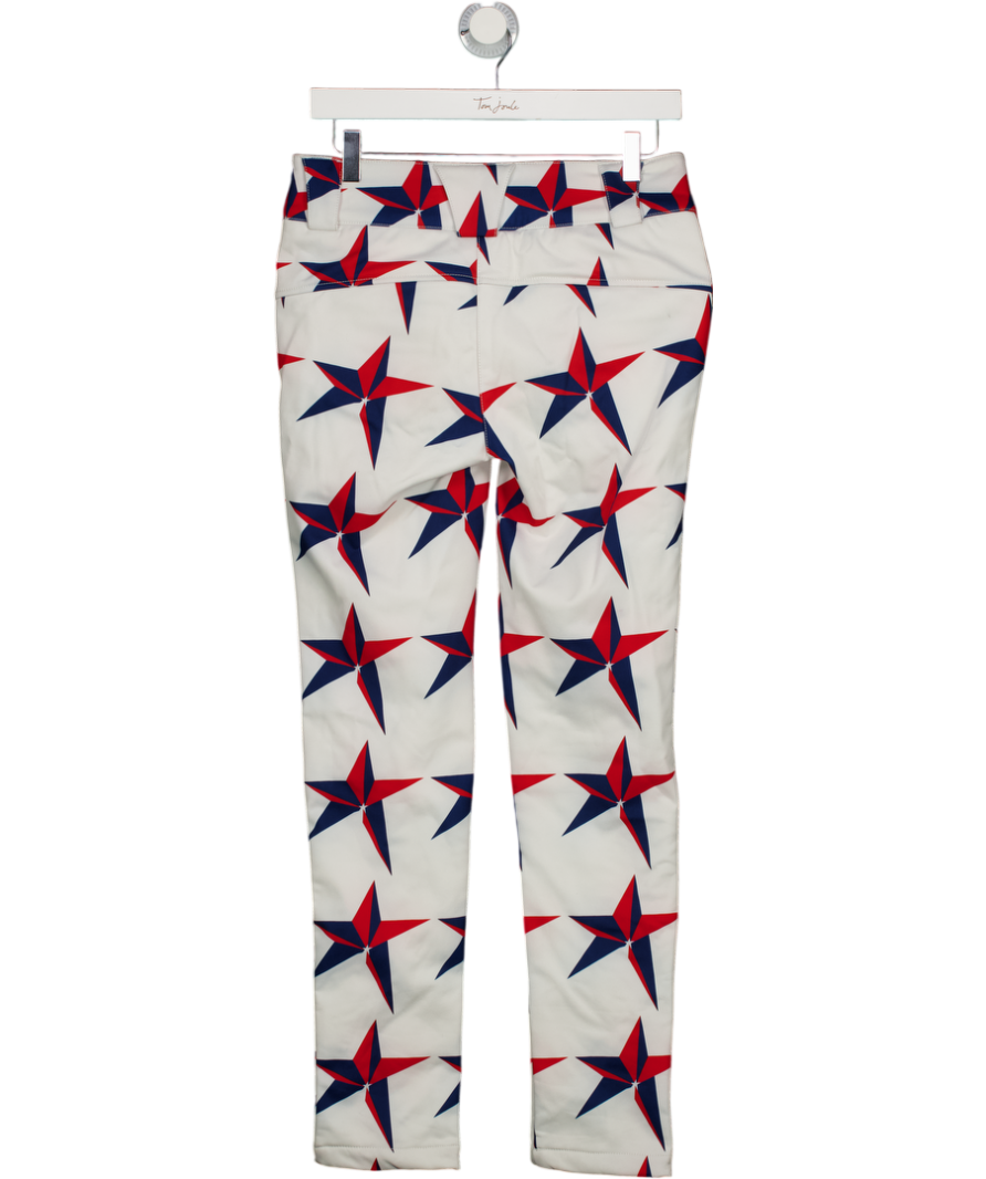 Perfect Moment White / Red / Blue Star Print Ski Pants UK S