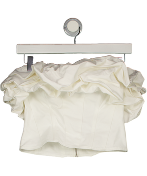 & Other Stories White Ruffled Corset Top UK 6