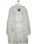PUMA White Sheer Full Length Zip Jacket UK M