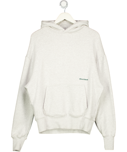 about:blank Box Hoodie - Grey / Green UK S