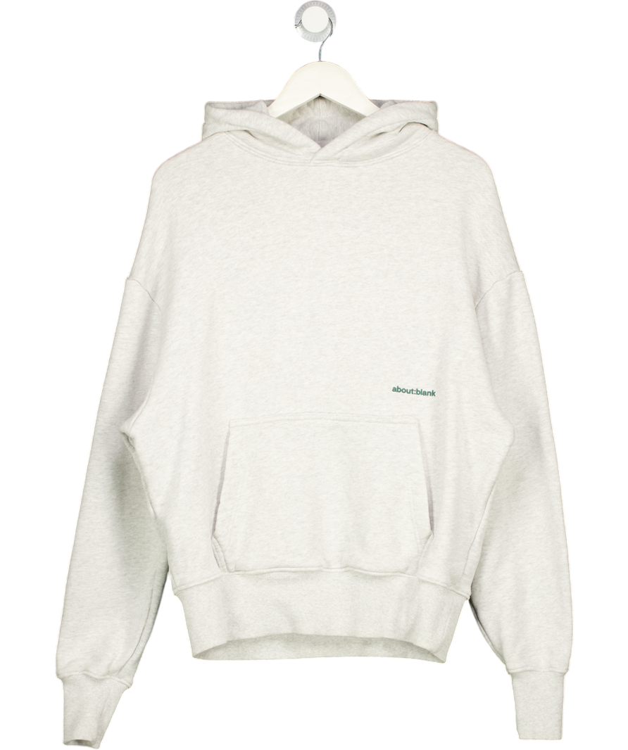 about:blank Box Hoodie - Grey / Green UK S