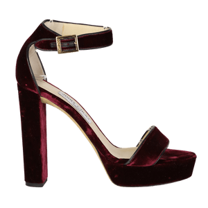 Jimmy Choo Purple Holly 120 Velvet Heels UK 7 EU 40