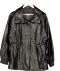 RAG & BONE Black Faux Leather Monica Jacket UK S