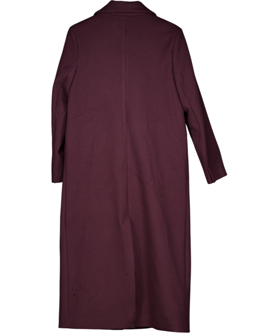 River Island Purple Tailored Double Breasted Coat UK 10