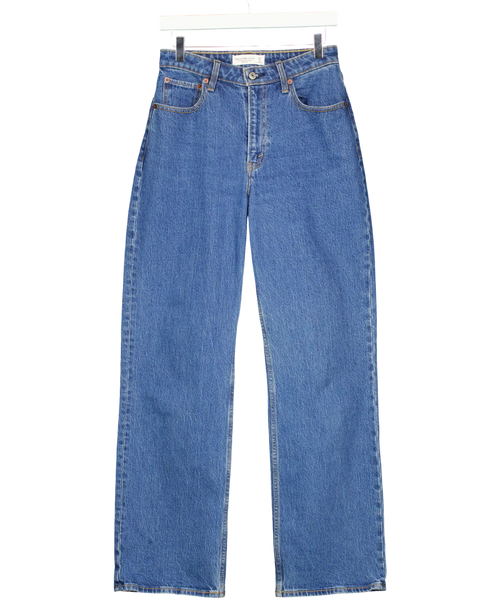 Abercrombie & Fitch Blue High Rise 90s Relaxed Jean W26