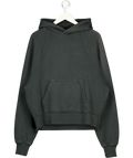 MUTUAL DIFFERENCES Boxy Raglan Hoodie In Washed Black UK S