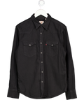 LEVI'S Black Denim Western Shirt UK M
