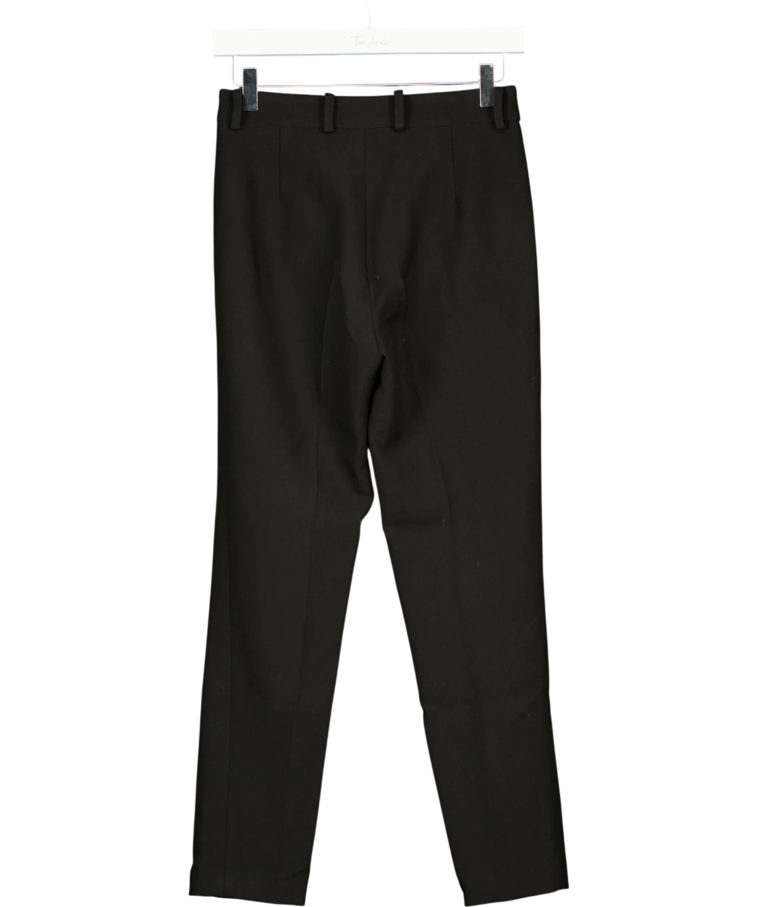 Musier Paris Black Tea Split-Hem Stretch-Woven Trousers, size UK 8 — back