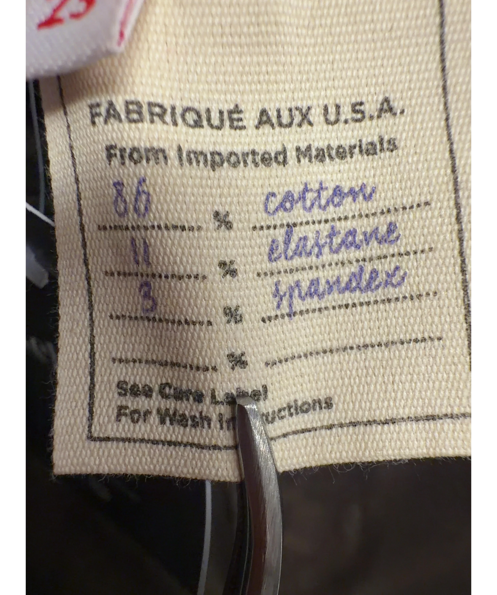 L'agence Brown Colour, size W23 — label