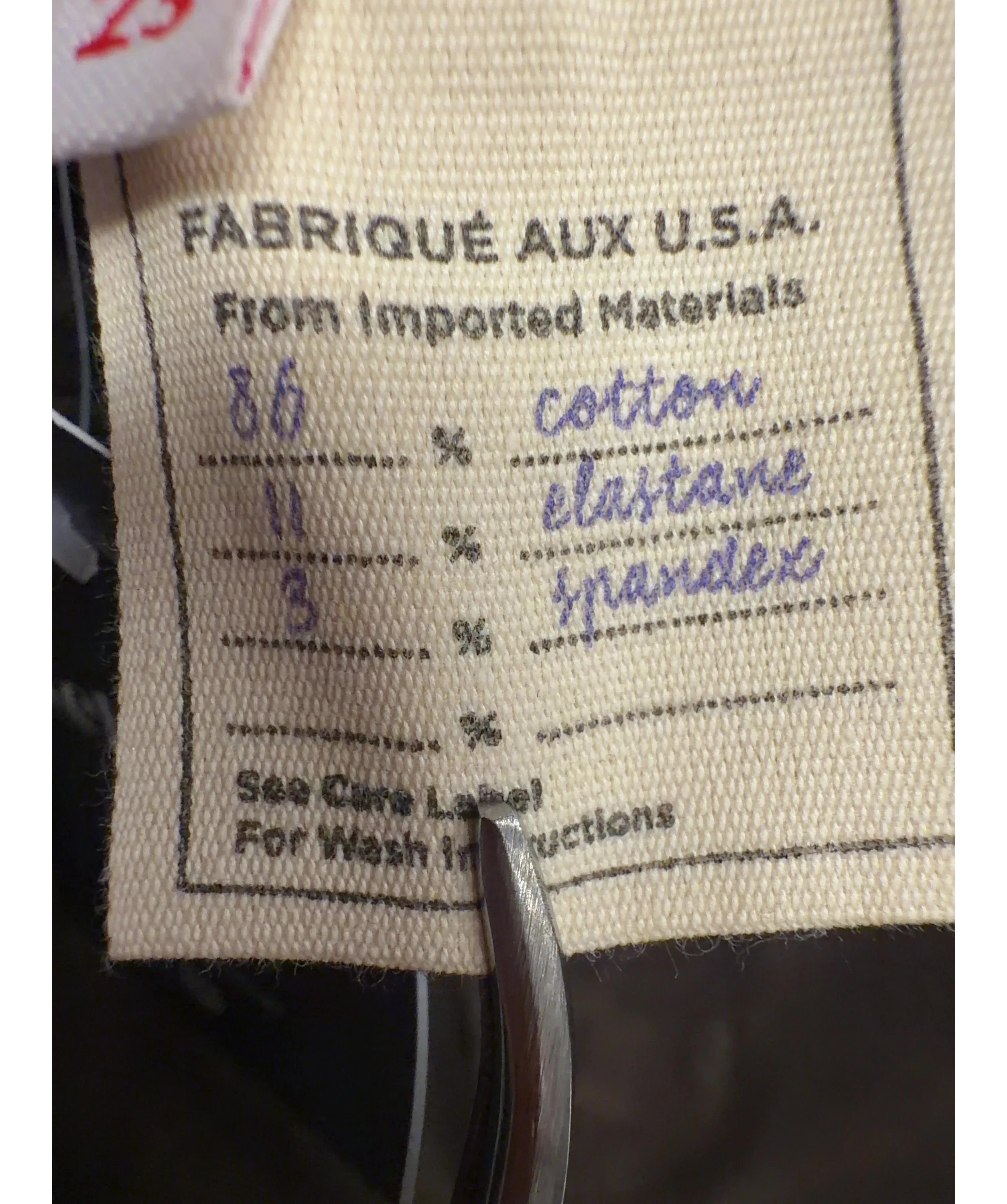 L'agence Brown Colour, size W23 — label