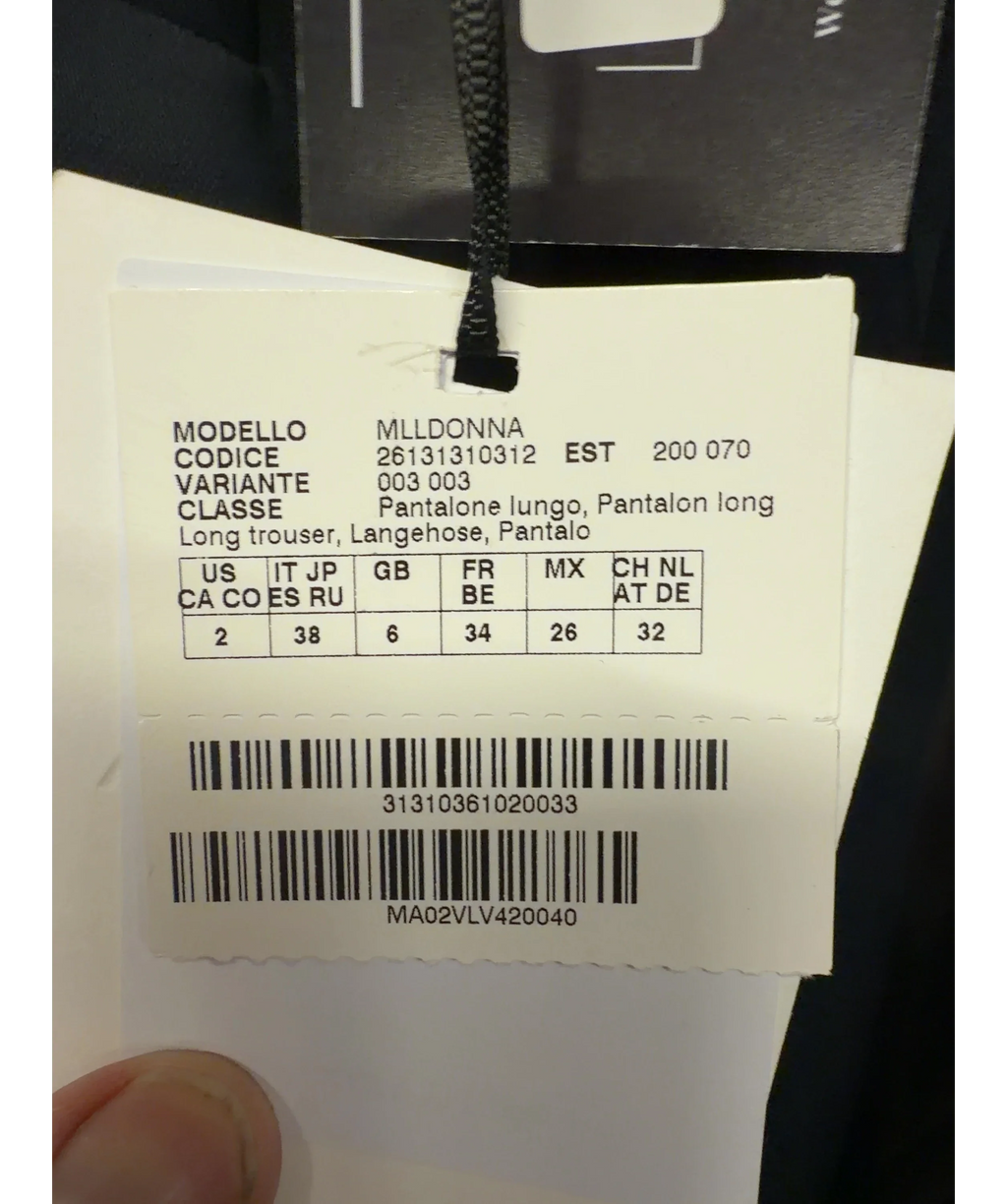 Marella Blue Colour, size UK 6 — label