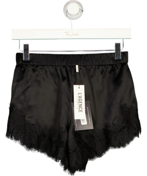 L'Agence Joy Silk Lace Short Black UK XXS