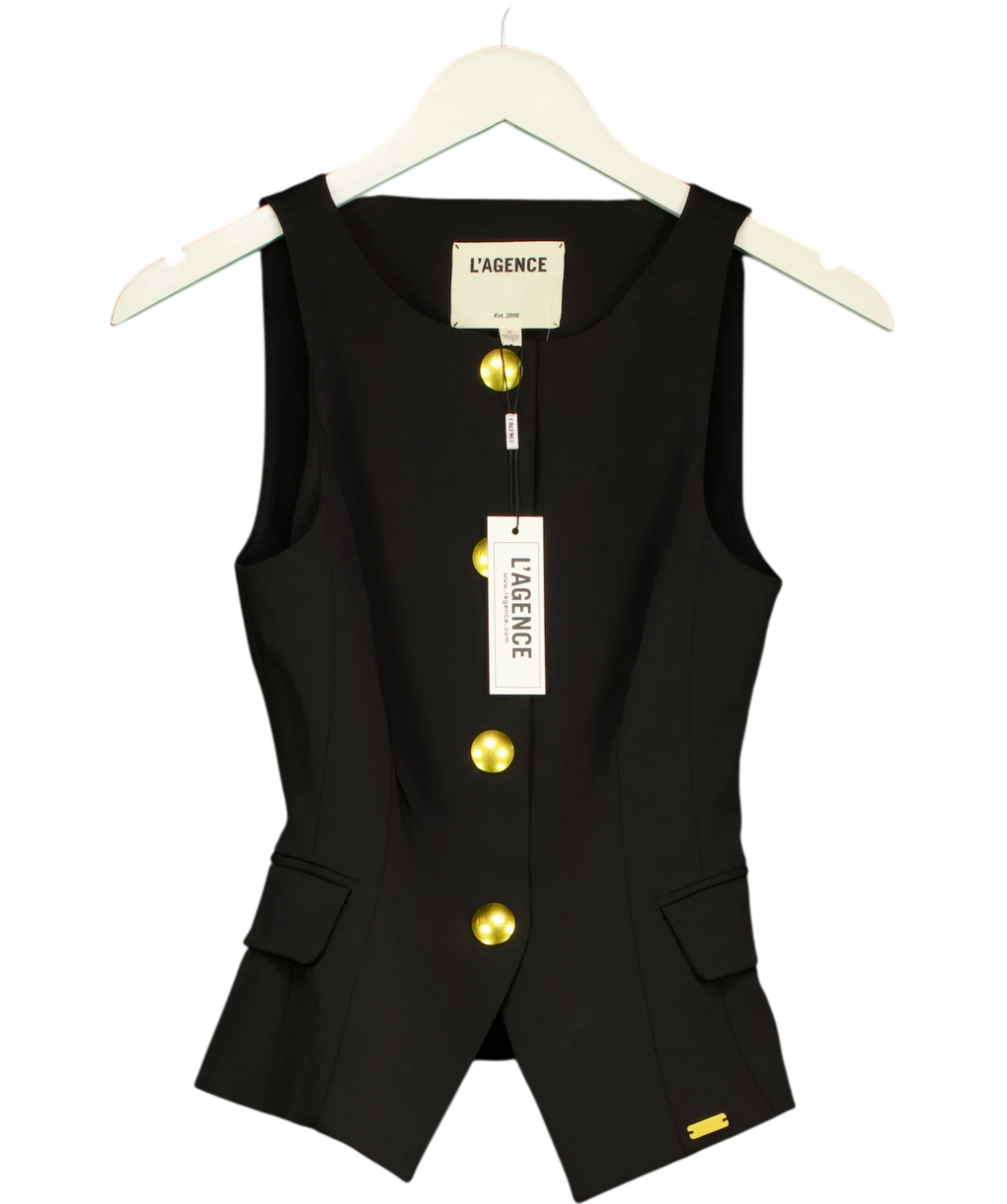 L'agence Black Colour, size UK XXS — front