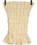 FAITHFULL Yellow Iris Top, size UK XS — front