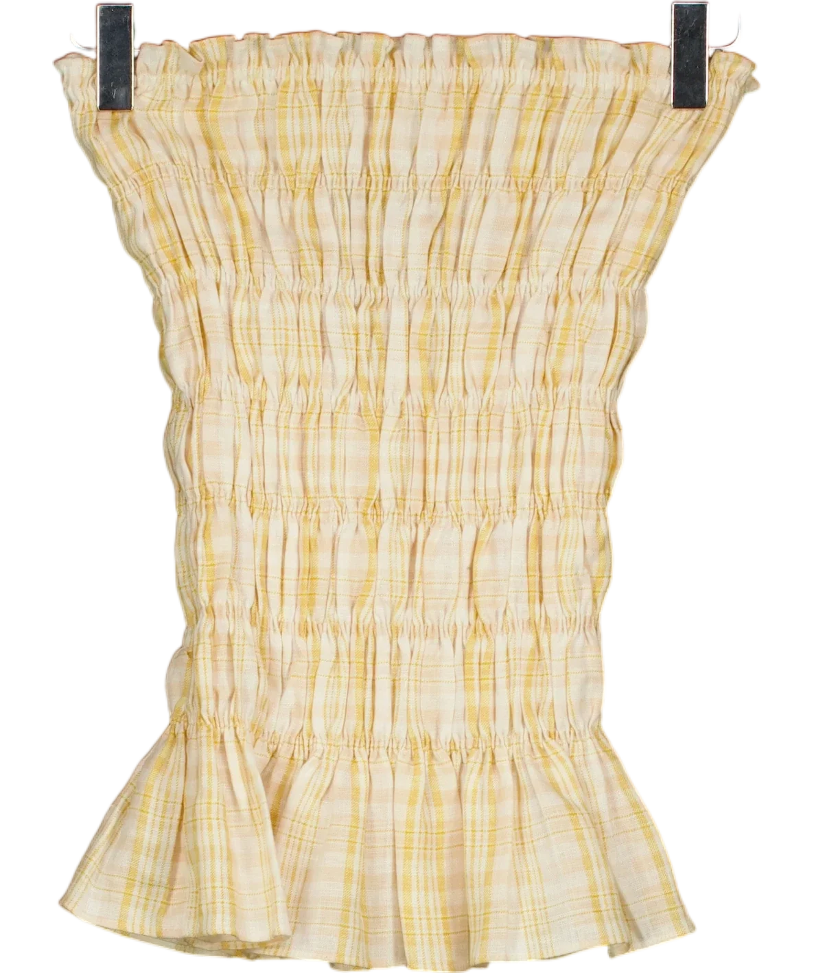 FAITHFULL Yellow Iris Top, size UK XS — front
