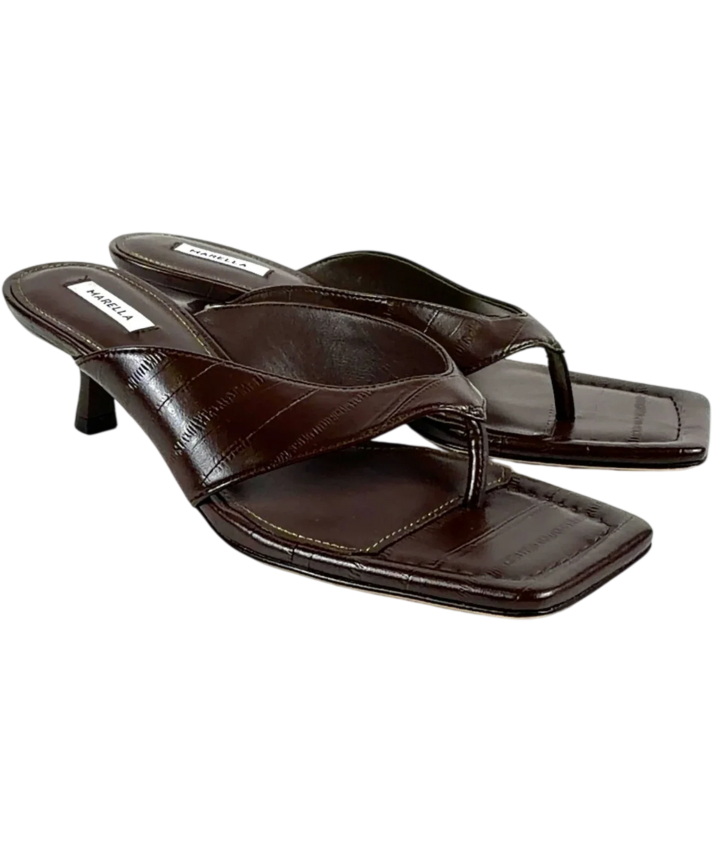 MARELLA Brown Colour, size UK 5 EU 38 👠 — front