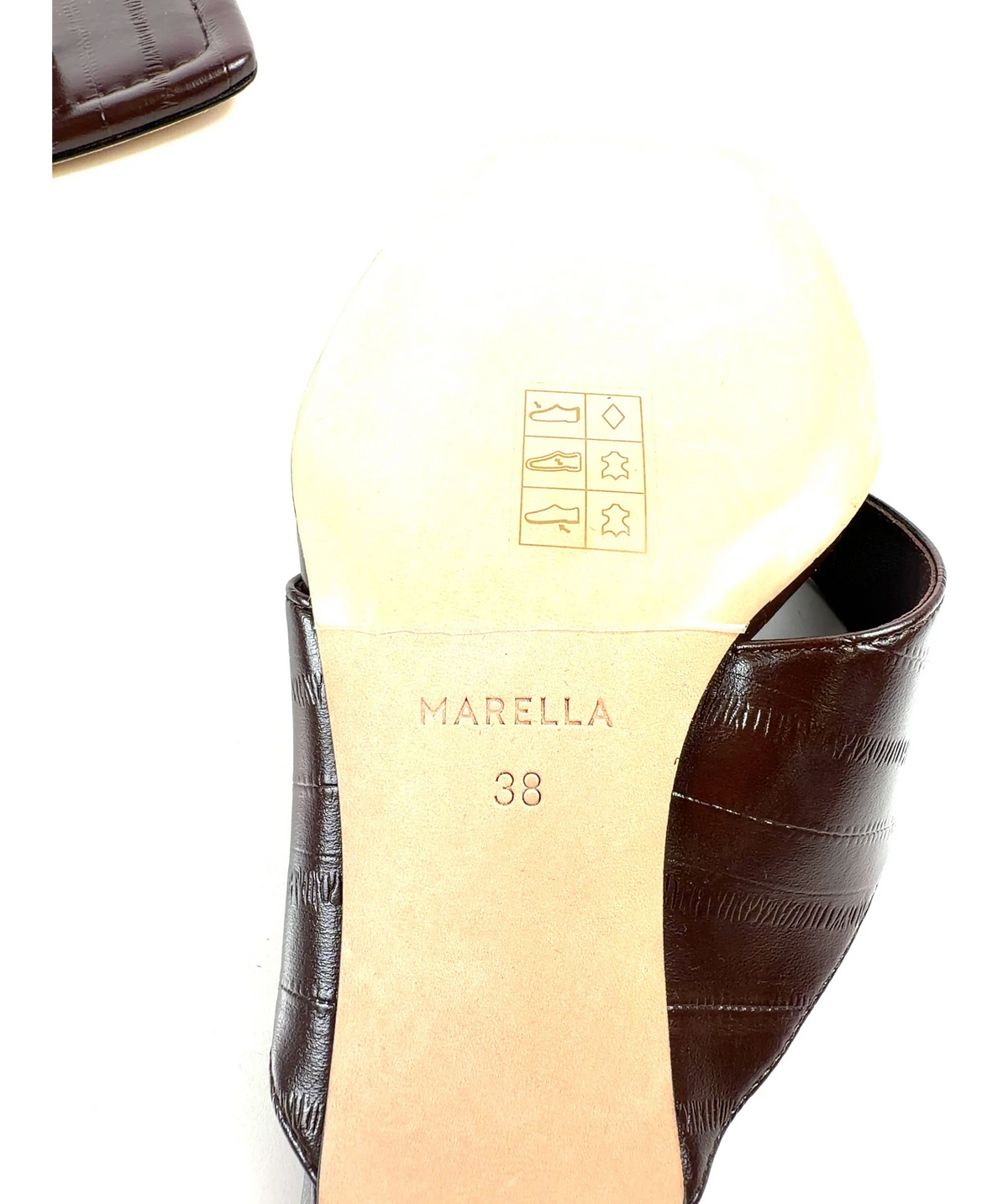 MARELLA Brown Colour, size UK 5 EU 38 👠 — fabric detail