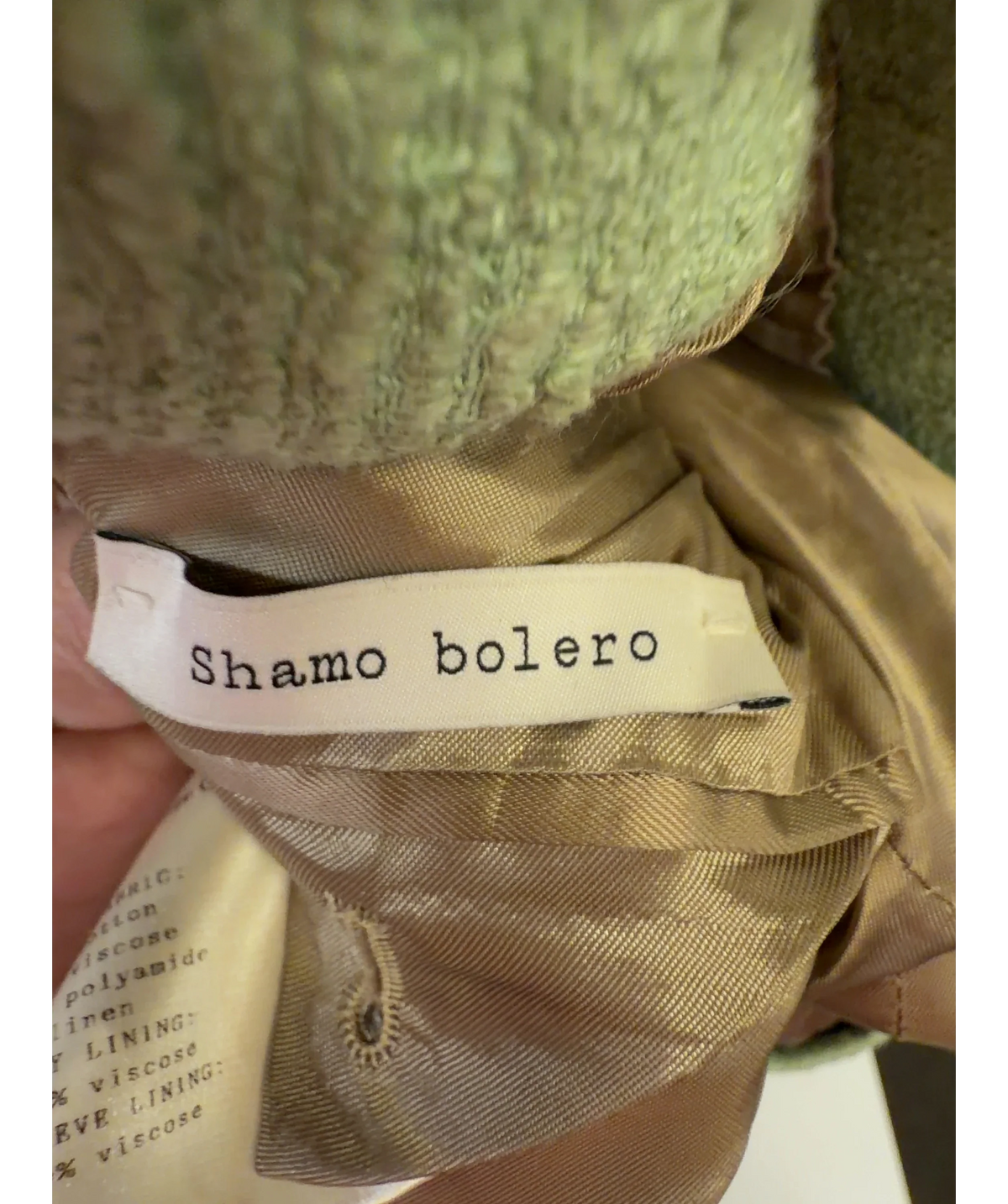BLAZÉ MILANO light green Colour, size UK XXS — label