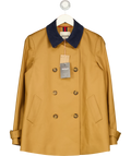 Boden Brown Swing Box Short Trench, size UK 4 — front