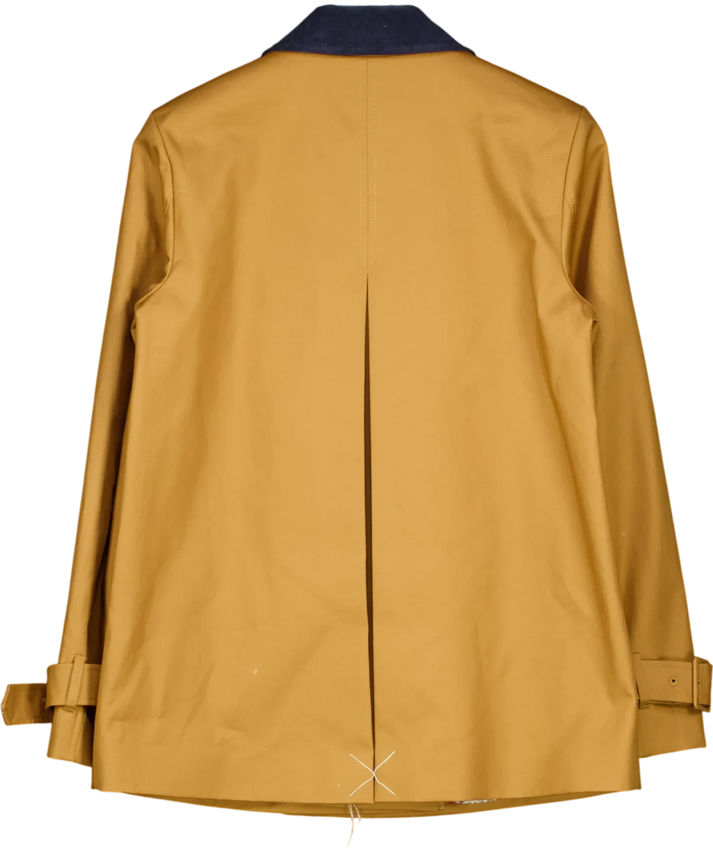 Boden Brown Swing Box Short Trench, size UK 4 — back