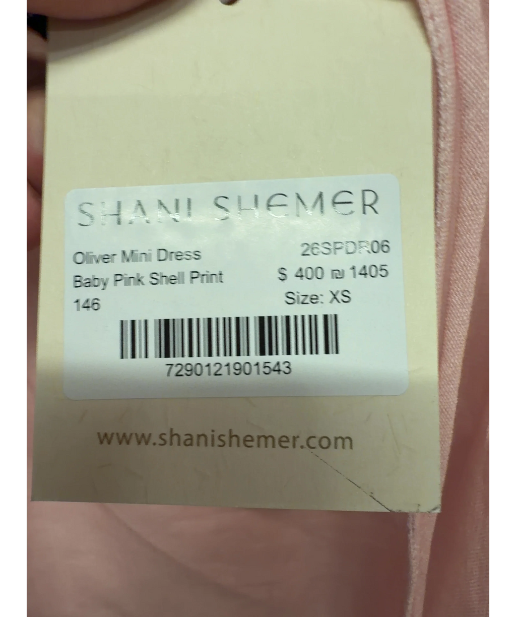 Shani Shemer Pink Oliver Mini Dress, size UK XS — label