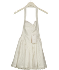 Hemant & Nandita White Hina Corseted Mini Dress, size UK XS — front