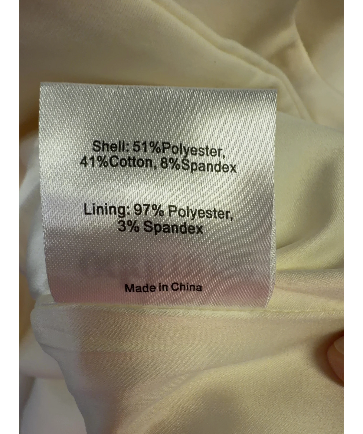 ODD MUSE Cream Colour, size UK XS — label