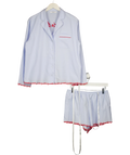TREATS STUDIOS light blue pyjama set, size UK XS — front