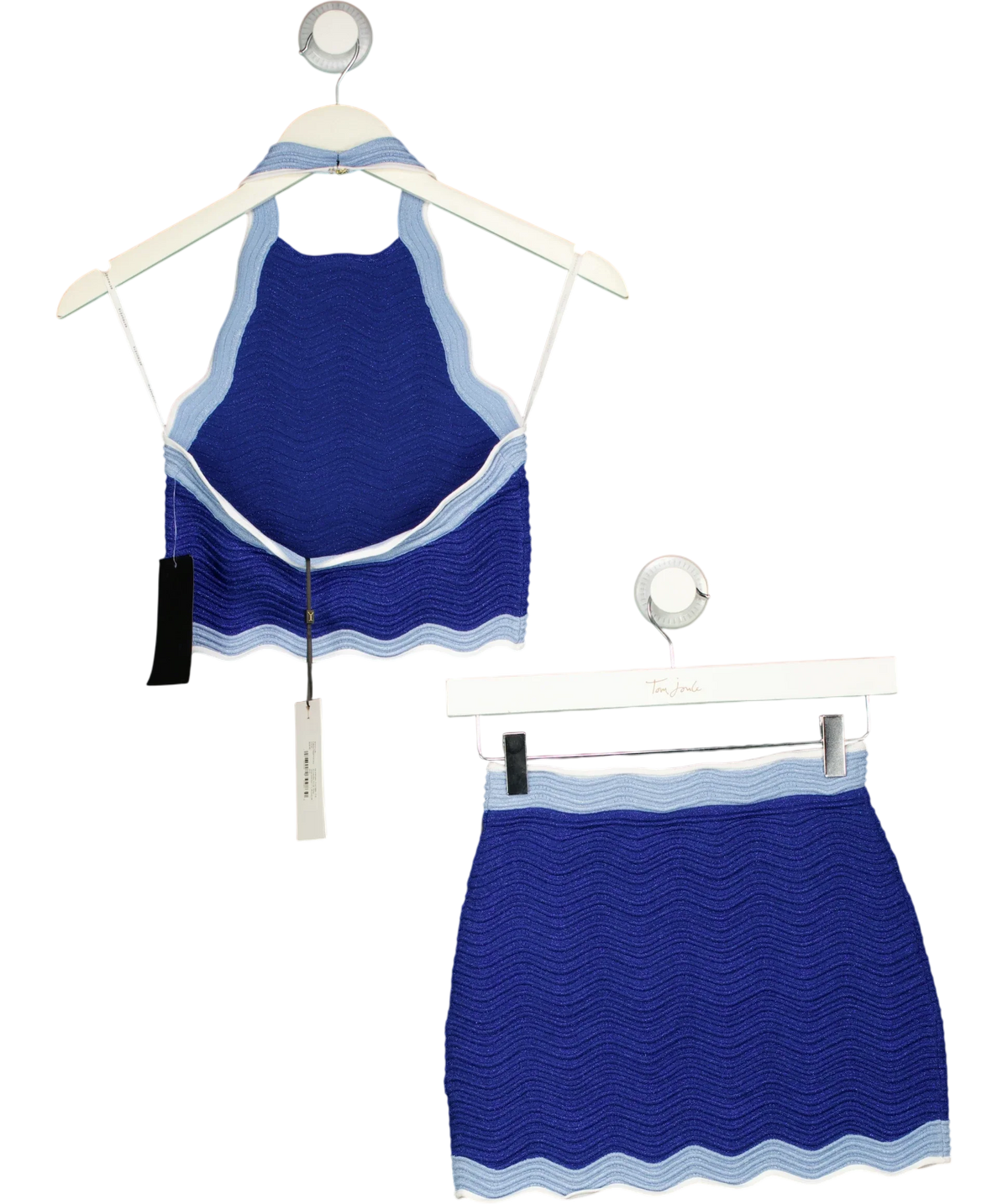 RETROFÊTE Blue Aminta Knit Set, size UK XS — back