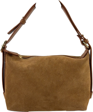 Marella Beige Suede Shoulder Bag