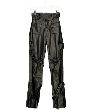 Maniere De Voir Black Cargo Trousers UK 6