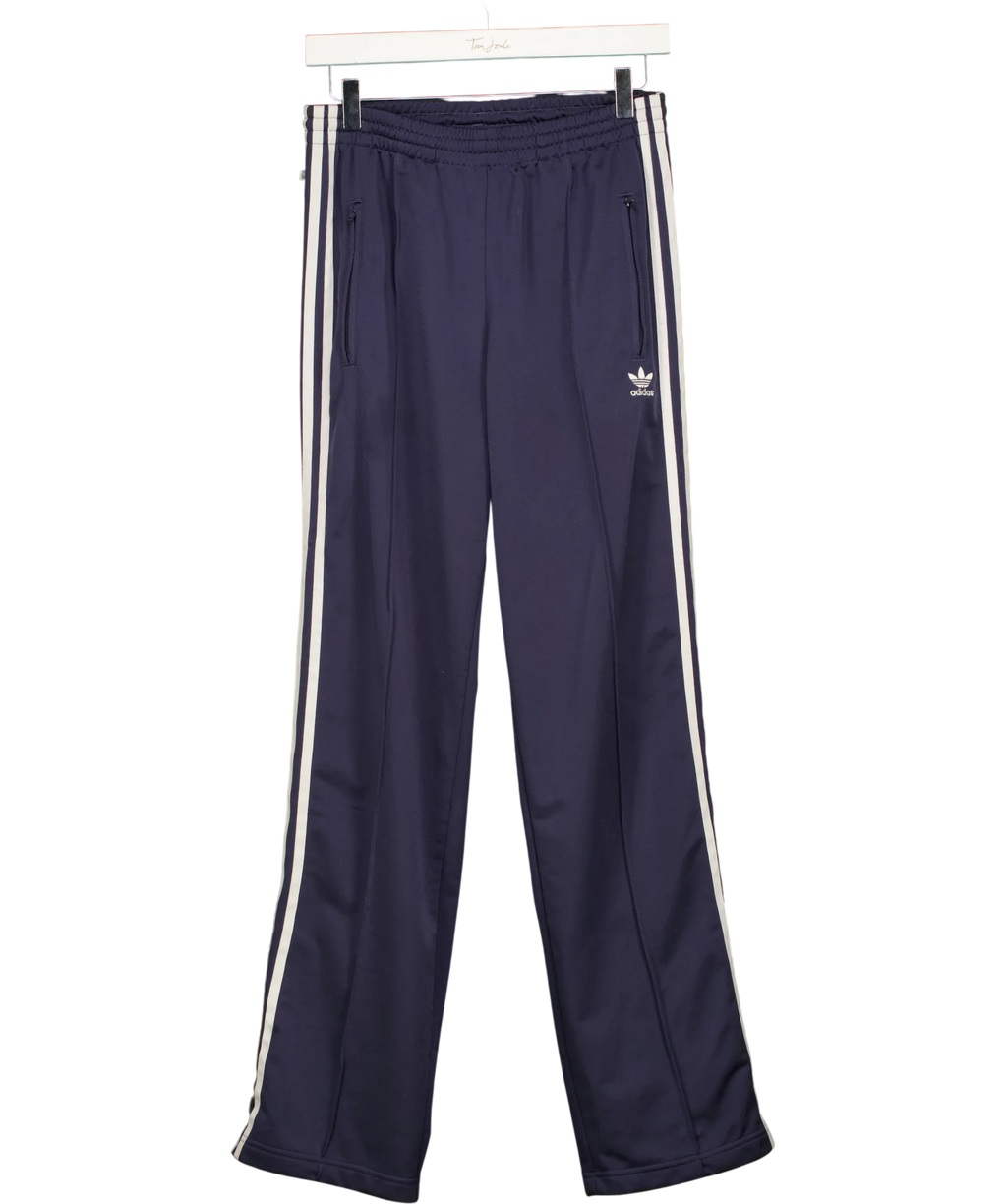 adidas Blue Originals Adicolor Classics Firebird Track Pants Navy Blue, size UK 10 — front