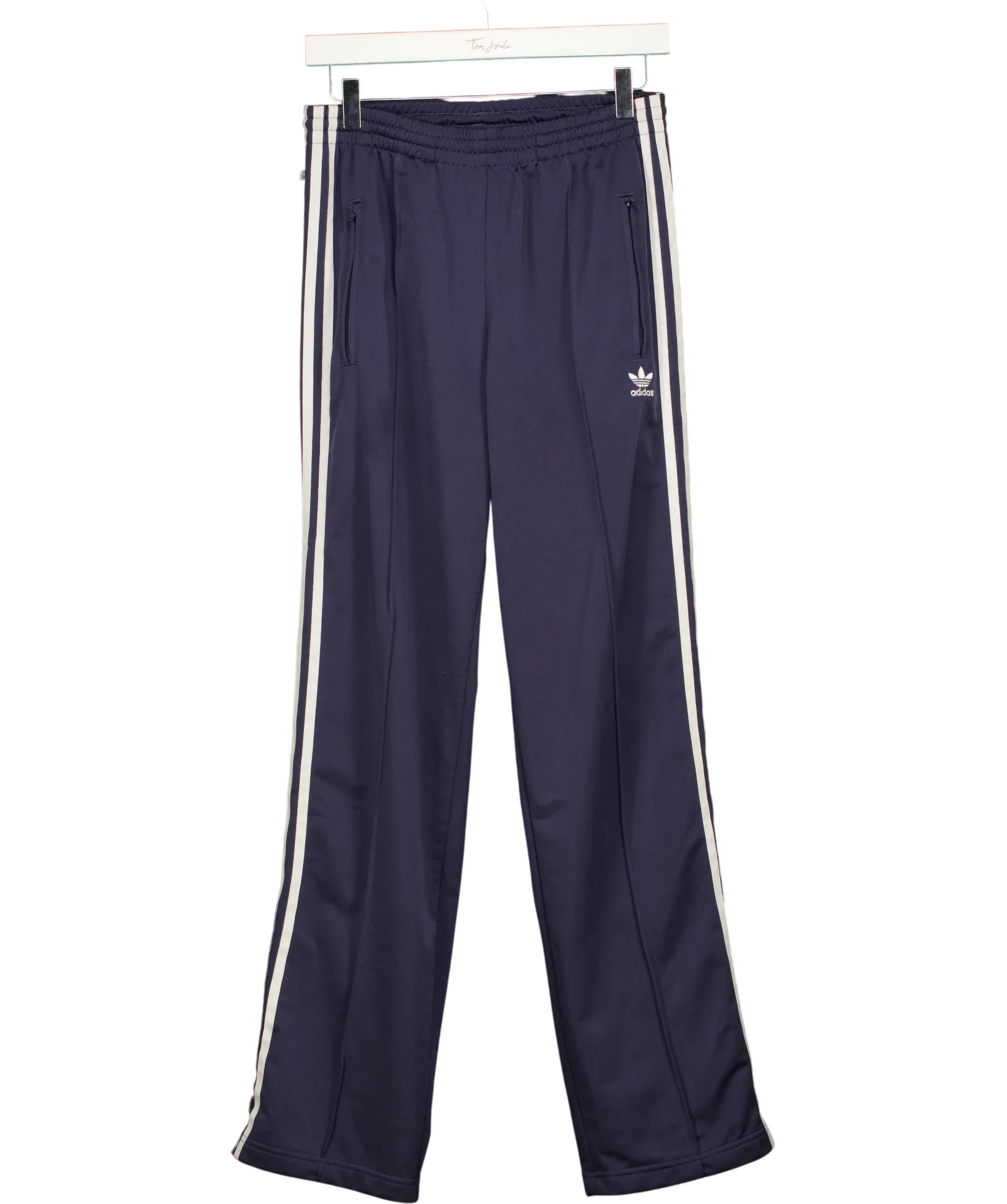 adidas Blue Originals Adicolor Classics Firebird Track Pants Navy Blue, size UK 10 — front