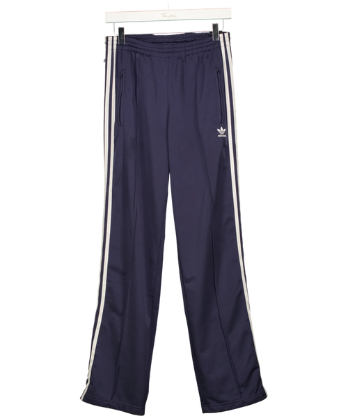 adidas Blue Originals Adicolor Classics Firebird Track Pants Navy Blue, size UK 10 — front