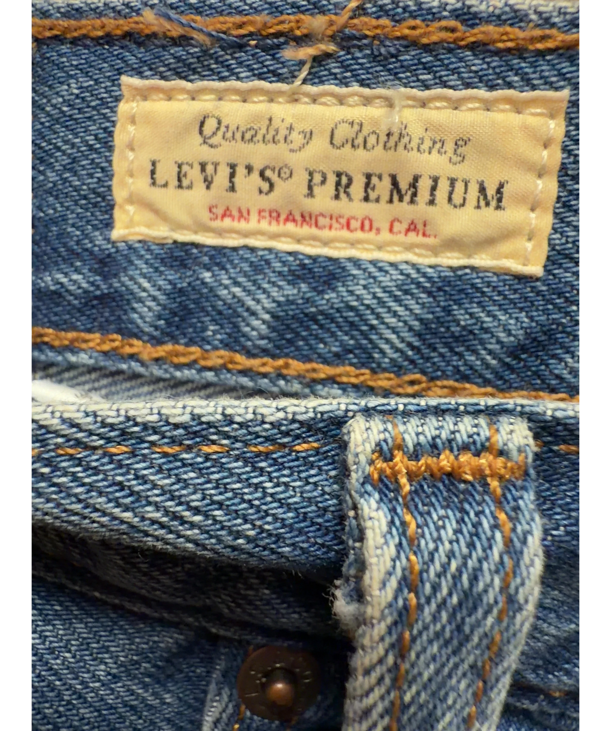 levis Blue Colour, size W26 — care label