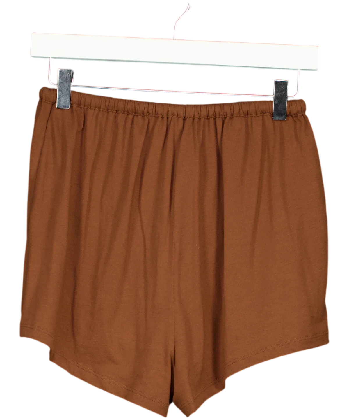 KLAYD Brown Relaxed Drawstring Jersey Shorts Brown, size UK S — back