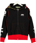 A Bathing Ape Black Formula 1 Shark Full Zip Hoodie, size UK S — front