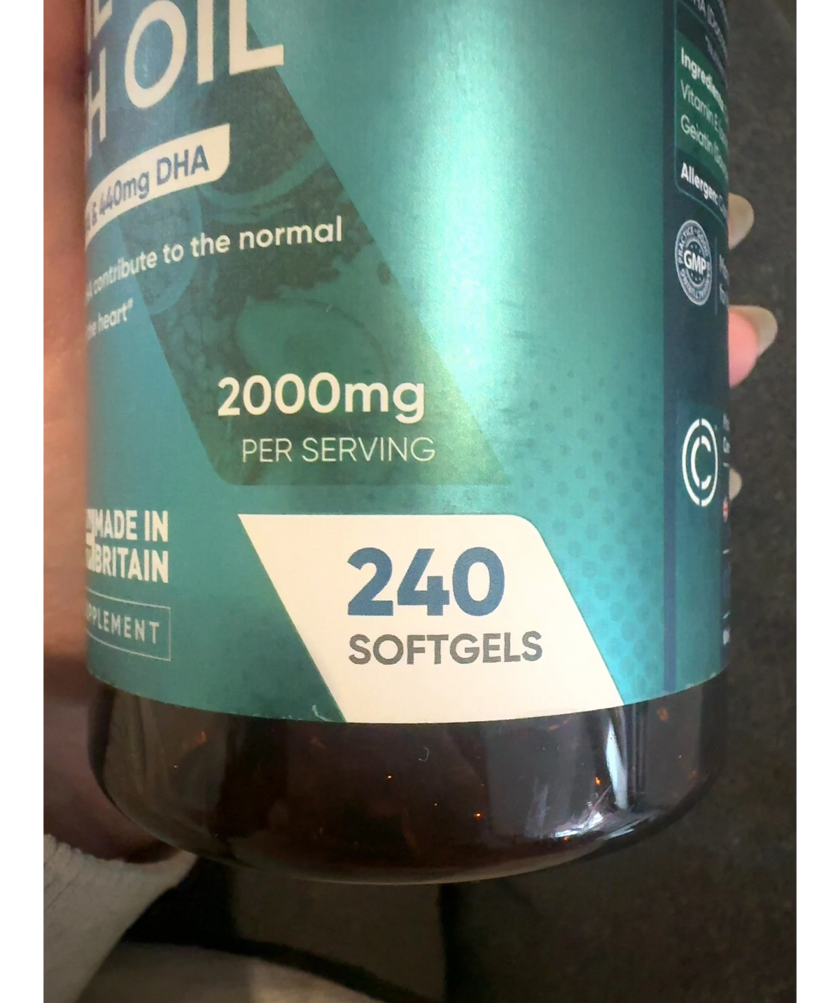 WeightWorld Omega-3 Fish Oil 2000mg 240 Softgels, size 321g — additional view